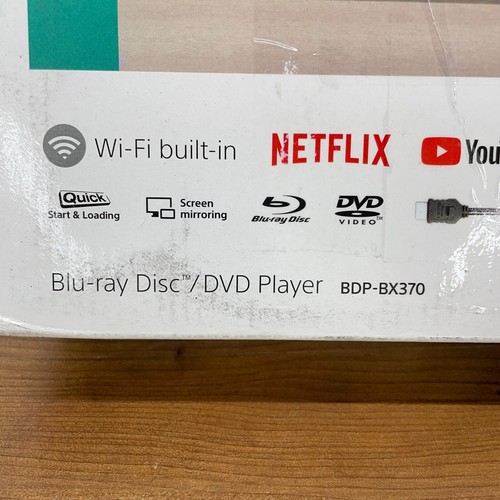 Sony BDPBX370 1080p Streaming Blu ray Disc Player with Wi Fi NEW Box Damage - Picture 2 of 12