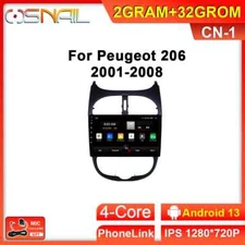 For Peugeot 206 2001-08 Car Radio Stereo Multimedia Player Auto Screen GPS Navi