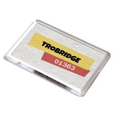 FRIDGE MAGNET - Trobridge 01363 - UK STD Telephone Dialling Code