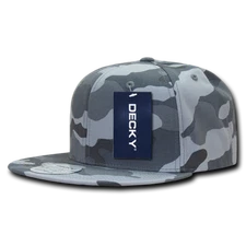 Decky Unisex 6 Panel High Profile Structured Camo Snapback Cap - 1049