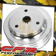 For Chevy Small Block Aluminum Crank Pulley - 3 Groove Lwp For Chevy Small Block Aluminum Crank Pulley - 3 Groove Lwp