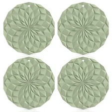 Silicone Trivet Mats 4 Pack Pot Holders 7.4'' Thickened Hot Pads For Hot Pots Pa