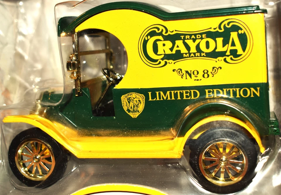 Ford 1912 Delivery Truck Bank 1/24 Crayola No.8, Green/Yellow Gearbox #76522 NIB - Image 2 of 4