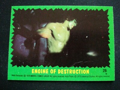 1979 Topps Incredible Hulk Card # 26 Engine of Destruction (VG) | eBay