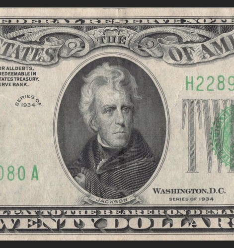 1934 St Louis Twenty Dollar Bill H22893080A Back Plate H9 386 Mule Note - Picture 5 of 11