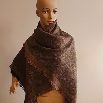 Rare 90s Vintage Marshall Field s & Co. Chicago Reversible Shawl [No Tags]