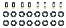 Fuel Injector Service Repair Rebuild Kit Orings Filters FOR V8 Dodge Jeep 