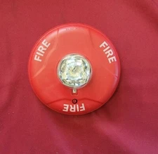 System Sensor SCR Ceiling Mount Fire Strobe Light - Red