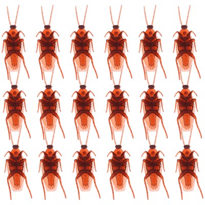 60 Pcs Simuliertes Kakerlakenspielzeug Kind Plastic Prank Fake Roaches