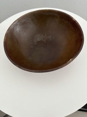 Solid Wooden Salad Bowl Attractive Brown Color 