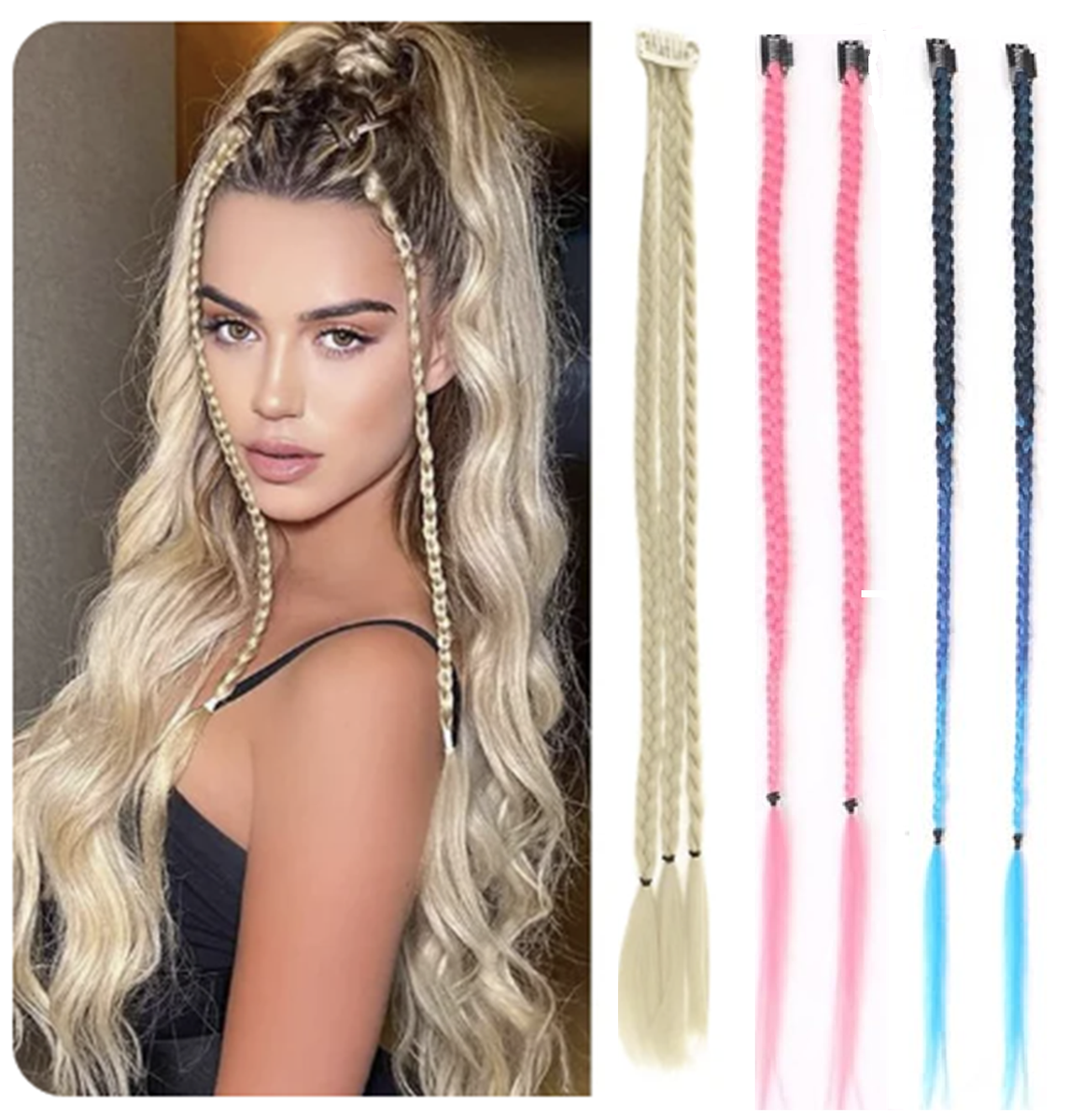 Happy Dreadlocks Dreadlock Extensions Derby Clip-In Hair Extension