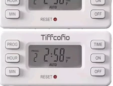 TiFFCOFiO Indoor Digital Light Programmable Outlet Timer Plug