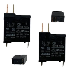 ( 2pc ) DEC 4 PIN Relay DU1PU 24VDC 16A 250VAC  used in microwaves Free shipping