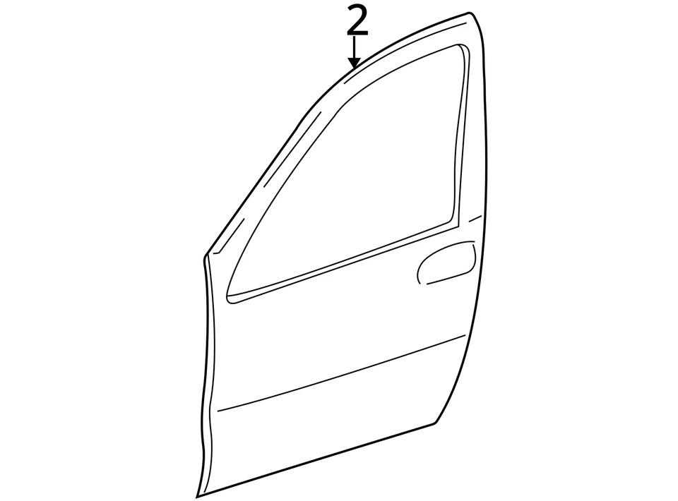 Chevrolet Oldsmobile Venture Uplander 1999-2008 panel FRT S/D OTR 15250061 NUEVO Foto 3 de 3