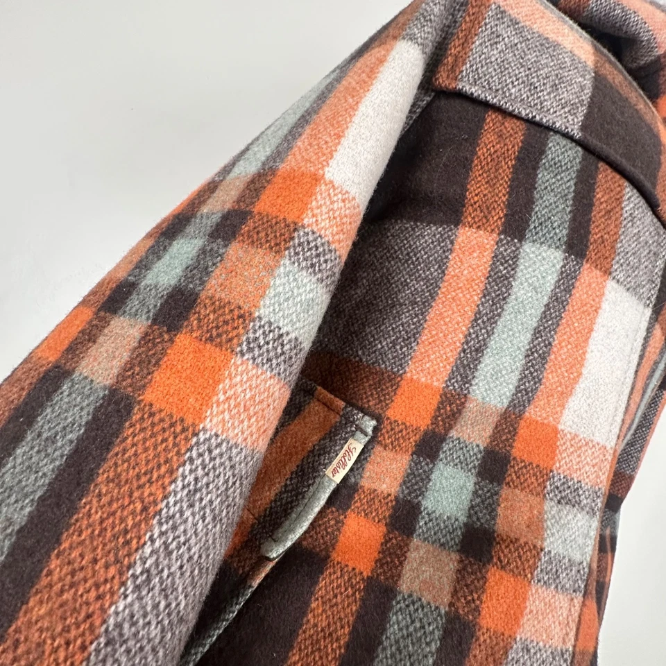 Hollister Co Duffle Coat M Y2K Streetwear Indie Mod Revival Prep Tartan Plaid - Image 4 of 4