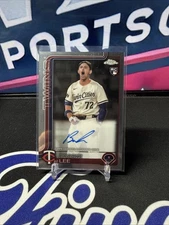 2025 TOPPS CHROME BROOKS LEE ON CARD ROOKIE AUTO TWINS