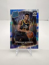 2017-18 Panini Donruss Optic Rated Rookie Card - Donovan Mitchell #188 Shock RC. rookie card picture