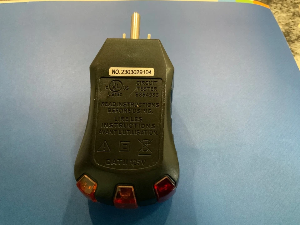 Kobalt Tools Electric Receptacle Tester GFCI ET-18 E354983 EUC - Image 2 of 4