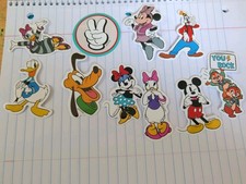 Disney Mickey and Friends Stickers 10pc Mickey Minnie Donald Goofy Decals
