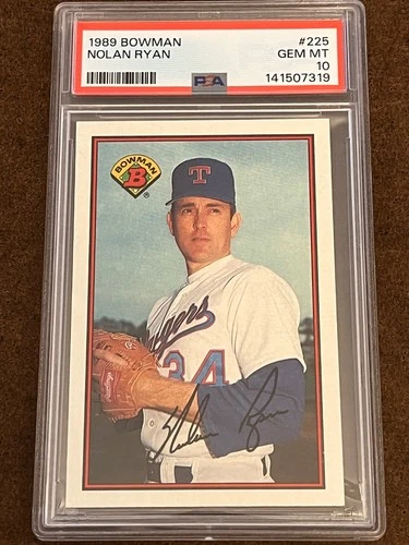 1989 Bowman Baseball - #225 Nolan Ryan Rangers GEM MT PSA 10 (Set Break)