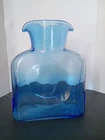 BLENKO  BLUE GLASS  DOUBLE  SPOUT WATER  CARAFE - Beautiful Piece!!