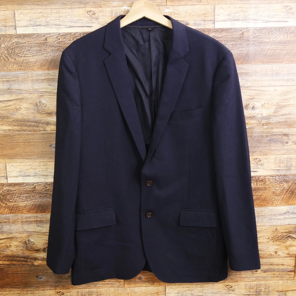 Calça J CREW Ludlow Masculina Terno de Lã Tamanho 42R Tollegano 1900 34x32 Azul Marinho - Imagem 2 de 4