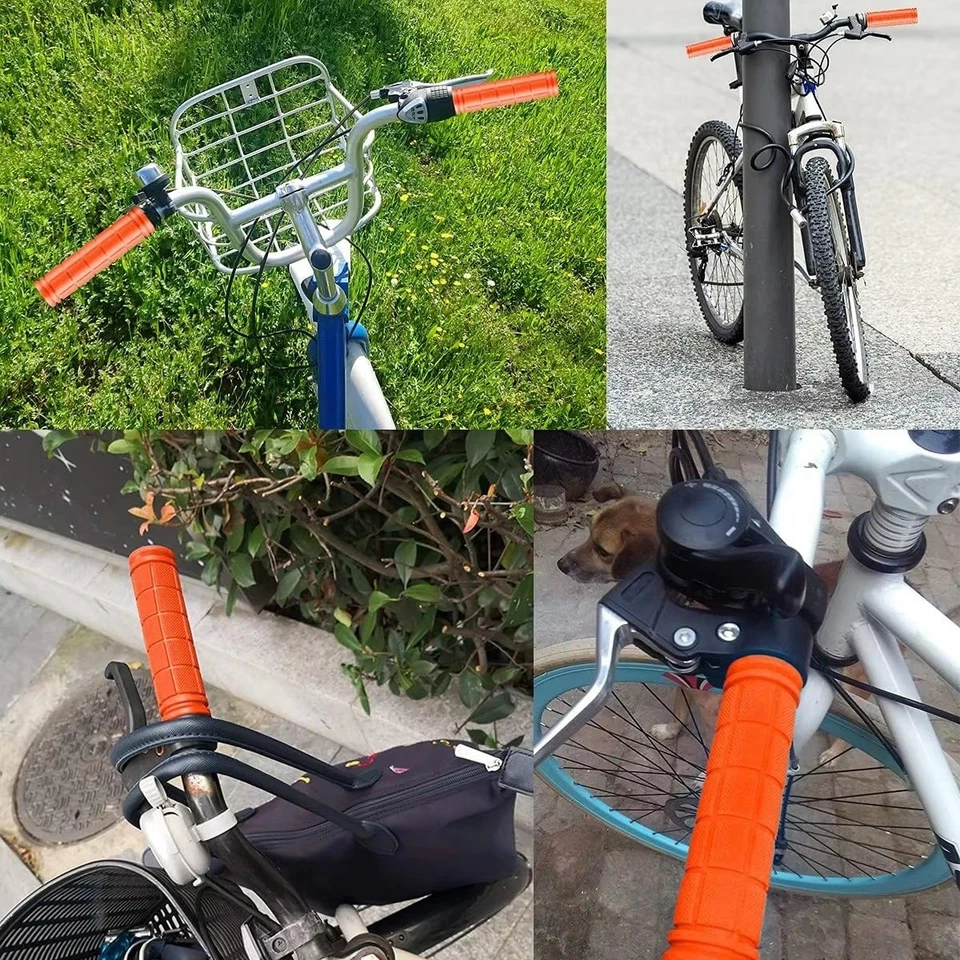 2PCS Bicycle Handle Bar Grips Silicone Soft BMX MTB Cycle Mountain Bike Scooter - image 3 of 4