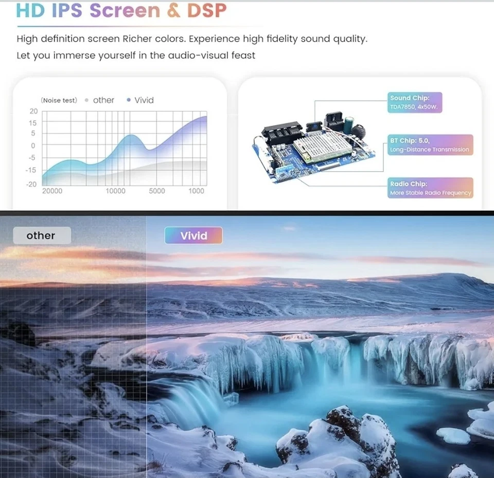 QLED Dasaita 9" Android/Apple CarPlay Car Stereo for Toyota Camry 2007-2011 - Image 4 of 4