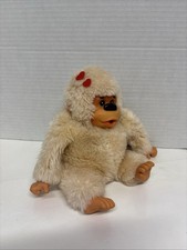 VTG Russ Baby Gonga Thumb Sucking Gorilla Plush Tan Cream Monkey Ape w/ Heart