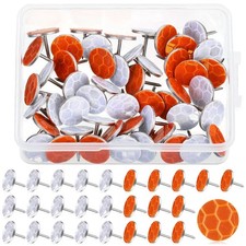 Fullhawl 50 Reflective Tacks Trail Marking Glow Sliver Orange