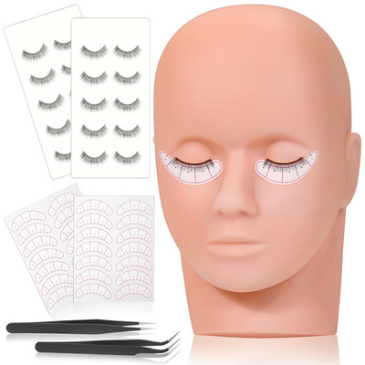 Lucomb Lash Mannequin Head For Practice Training Cosmetology Mannequin Head