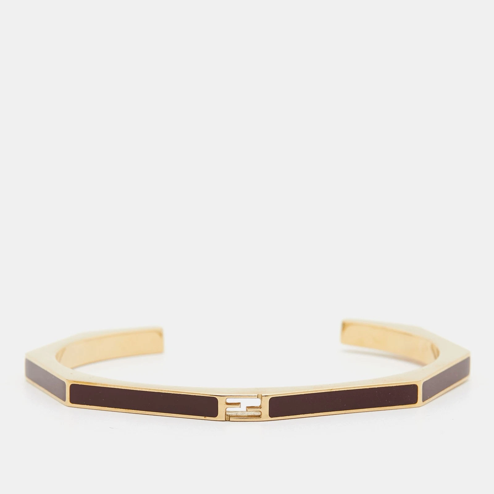 Bracciale Fendi Baguette Smalto Tono Oro
