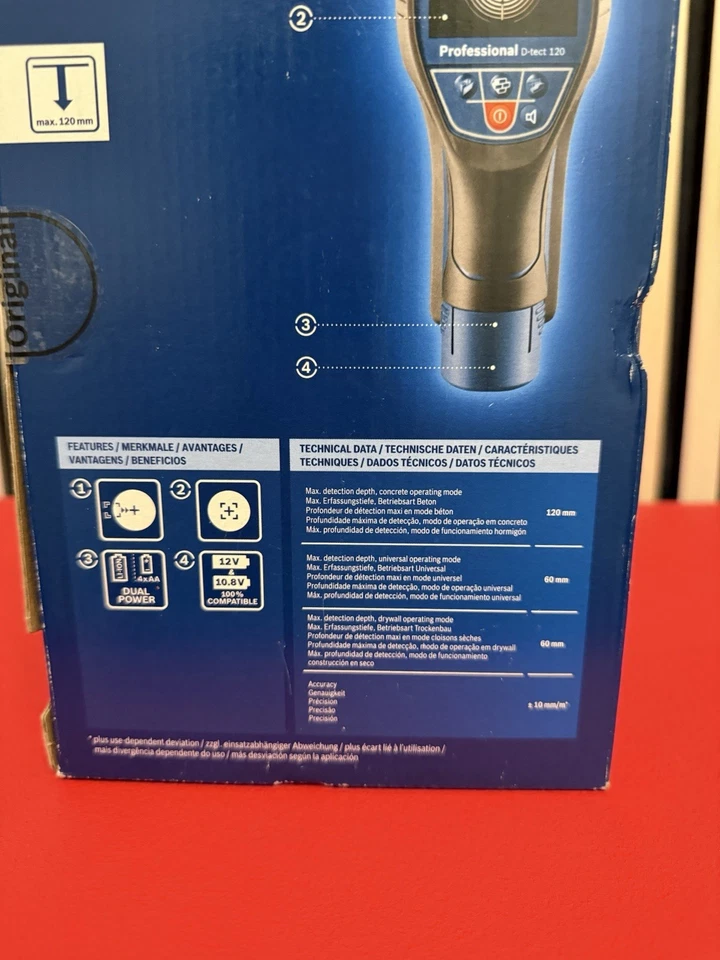 Bosch Ortungsgerät Wallscanner D-tect 120 Neu & OVP ! - Bild 4 von 4