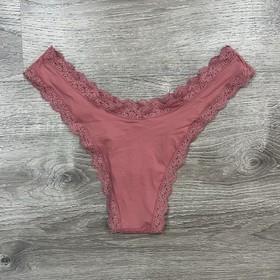 Victoria's Secret Dream Angels Lace-Trim Brazilian Panty (Seductive Rose)