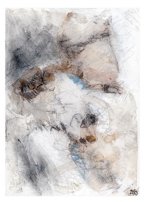 #ad “Too Much Pressure” – Original Abstract Work on Paper by rek 9 × 12 2026 $95.00