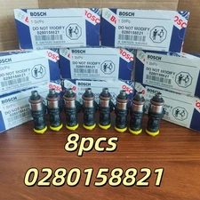 8x New Bosch 0280158821 2200cc 210lb Short Fuel Injectors 2000cc LSx