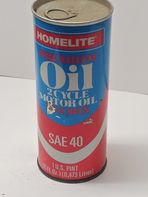 #ad HOMELITE TALL OIL CAN VINTAGE RARE CHAINSAW C $35.00