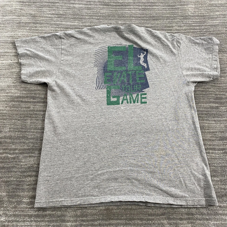 Vintage Nike Shirt Youth XL Gray 10 Feet High & Rising Made USA Basketball 90s - Image 2 of 4
