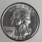 1957 Washington Quarter TYPE B REVERSE FS-901 BU Uncirculated 90% Silver Coin