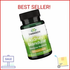 Swanson Raw Kidney Glandular 500 Milligrams 60 Capsules