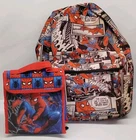 Marvel Comics Spider-Man Vintage Comic Book Graphic Backpack, Lunch Bag