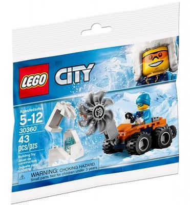 Lego City Arctic Ice Saw 30360 Poly Bag Retired Rare New Factory Sealed 2018