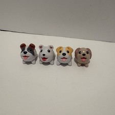 Spin Master Chubby Puppies and Friends Mini Figure 1" Toy Lot of 4 Babies
