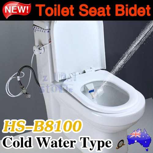 Hydraulic Toilet Seat Bidet Attachment Washlet Cold Water Cleaning Spray Unisex