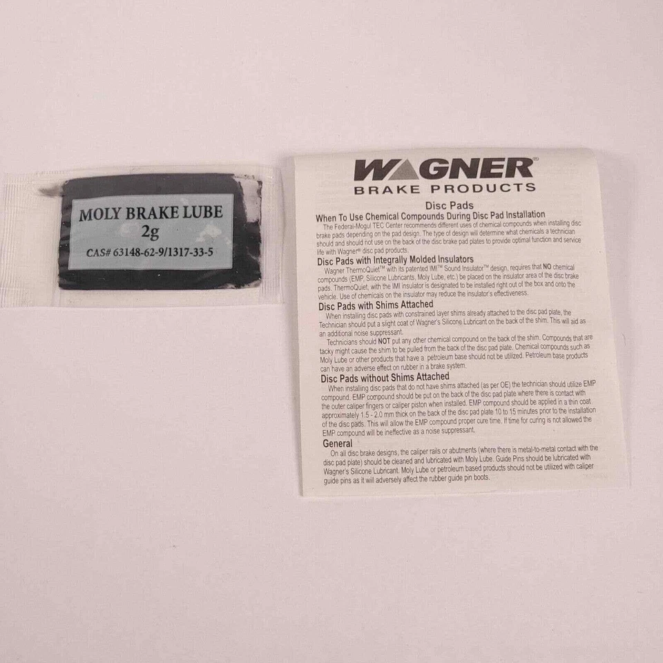 Juego de pastillas de freno de disco delanteras Wagner QuickStop ZD1543 para Hyundai Elantra 2016 NUEVO Foto 2 de 4