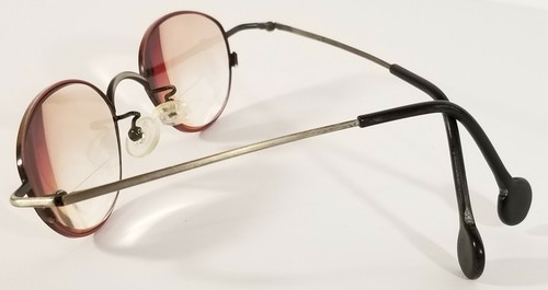LA Eyeworks "Maude" montatura occhiali da vista vintage rosso/ottone antico metallo RX 48□20-140 - Foto 6 di 12