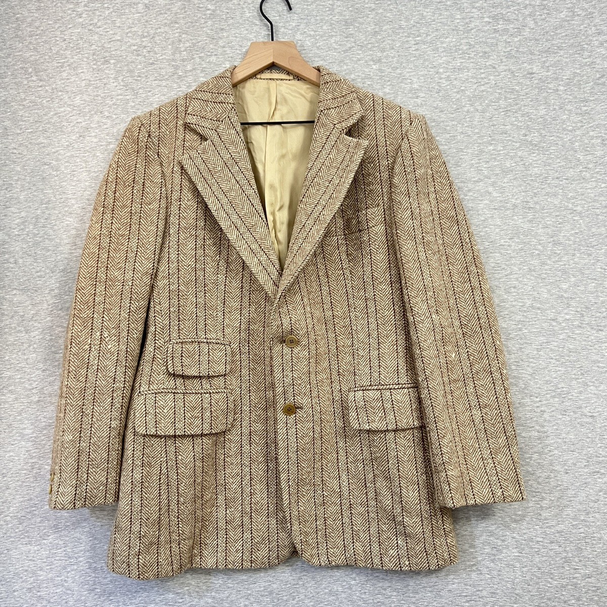 Vintage Jacket Mens 38 40 British 60s 70s Carnaby St Tweed Vintage Jacket Mens 38 40 British 60s 70s Carnaby St Tweed