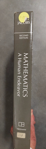 Mathematics A Human Endeavor, 2nd edition, by Harold R. Jacobs - Foto 3 di 6
