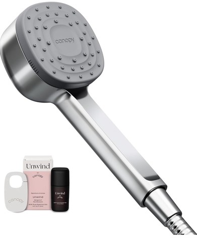 Canopy Hand gefilterter Duschkopf & Kopfhautmassagegerät, neu im Karton