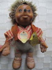 VINTAGE 5" STEIFF MACKI HEDGEHOG FIGURE Tag/Button 7627 12 Germany